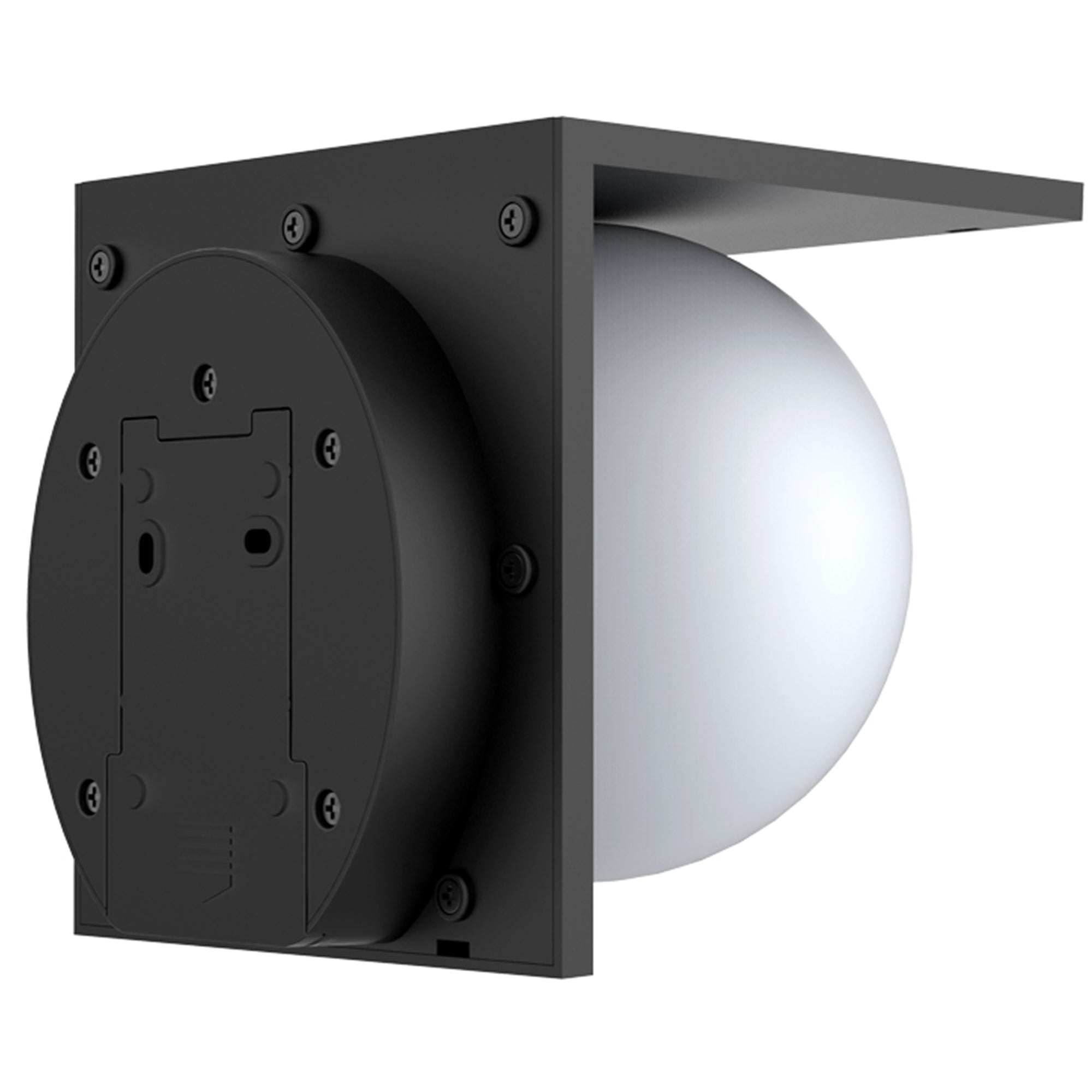 Bolly - Applique Solaire Décorative - Acier - Noir