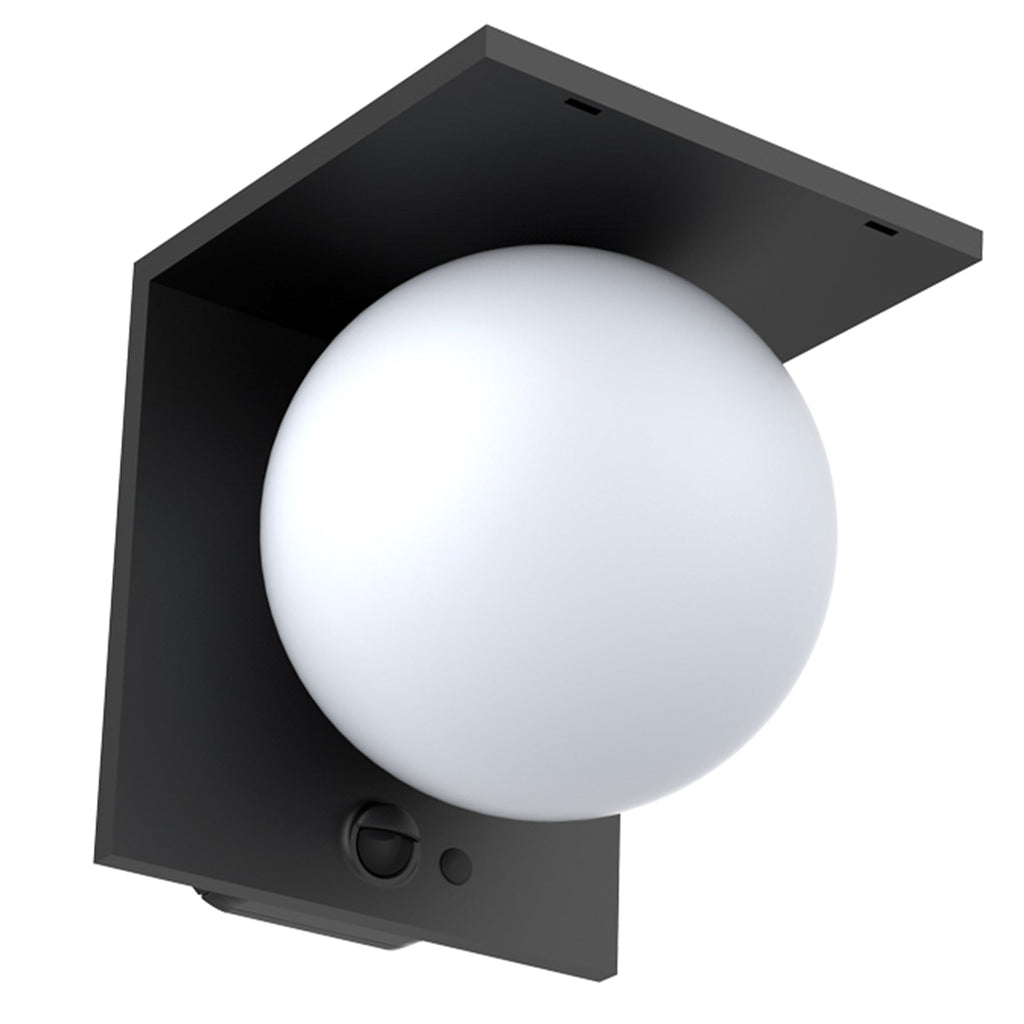 Bolly - Applique Solaire Décorative - Acier - Noir