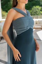 Robe Ashley - Bleu Pétrole