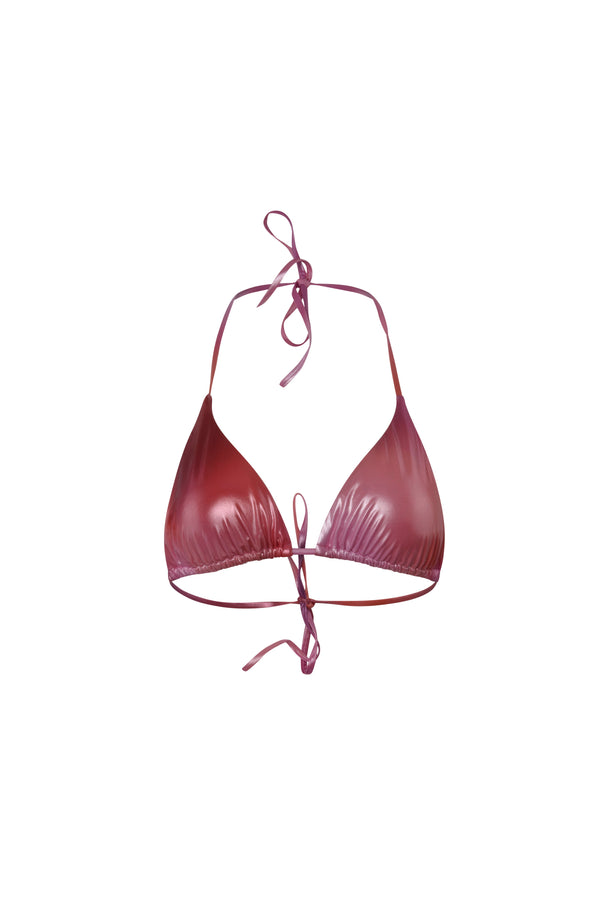 Haut De Maillot Amour A La Plage Dégradé Rouge/Rose