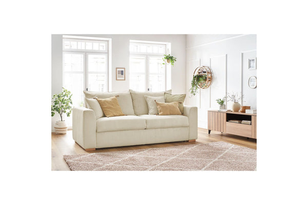 Augustin - Canapé Droit Convertible Ouverture Express - Velours Côtelé - 140X200