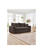 Augustin - Canapé Droit Convertible Ouverture Express - Velours Côtelé - 140X200