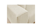 Augustin - Canapé Droit Convertible Ouverture Express - Velours Côtelé - 140X200