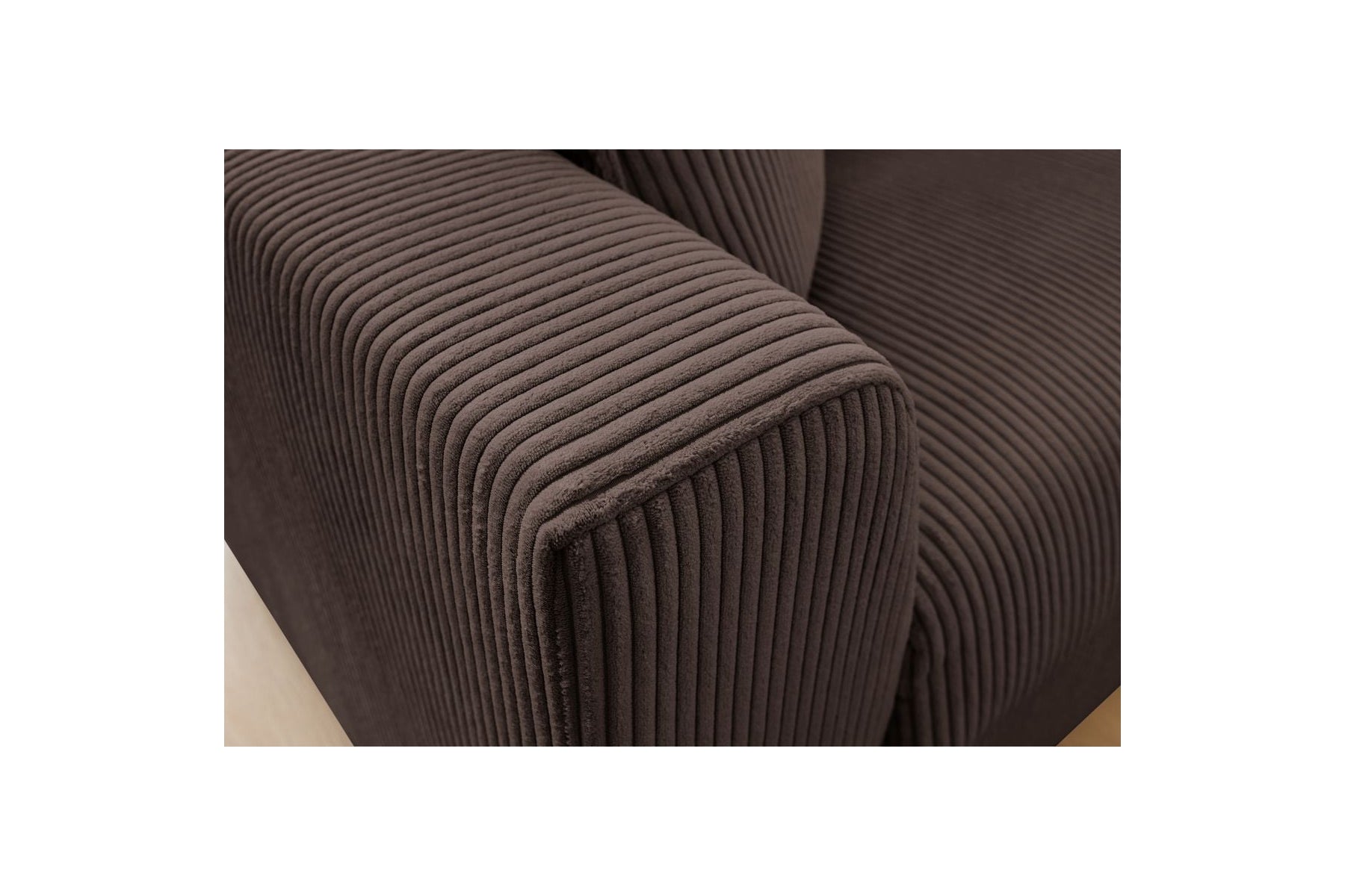 Augustin - Canapé Droit Convertible Ouverture Express - Velours Côtelé - 160X200