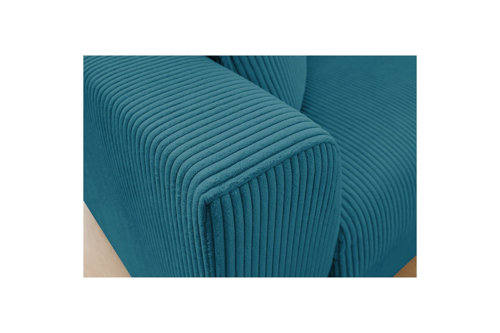 Augustin - Canapé Droit Convertible Ouverture Express - Velours Côtelé - 140X200