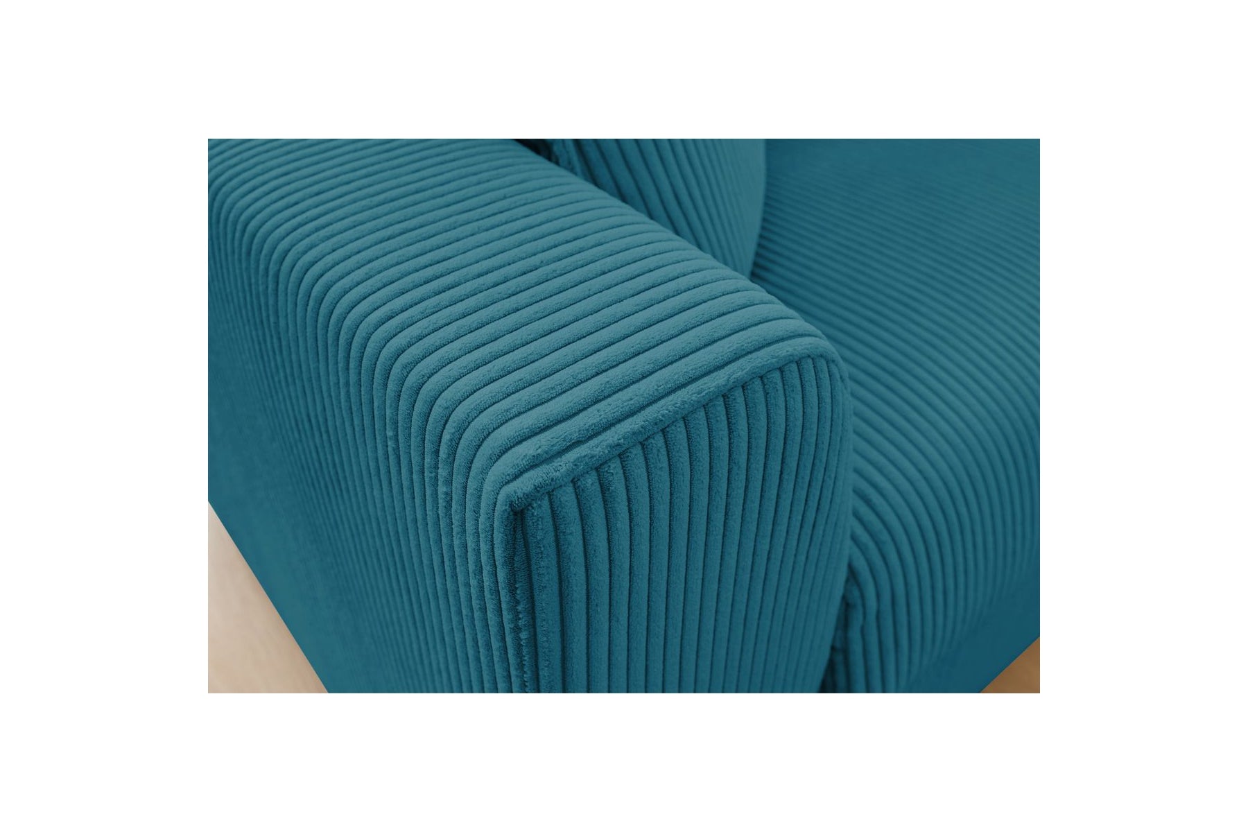Augustin - Canapé Droit Convertible Ouverture Express - Velours Côtelé - 140X200