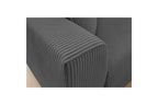 Augustin - Canapé Droit Convertible Ouverture Express - Velours Côtelé - 140X200