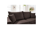Augustin - Canapé Droit Convertible Ouverture Express - Velours Côtelé - 160X200