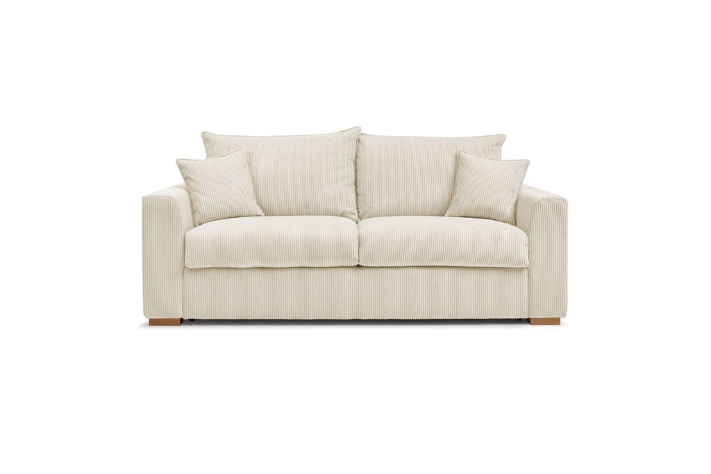 Augustin - Canapé Droit Convertible Ouverture Express - Velours Côtelé - 160X200