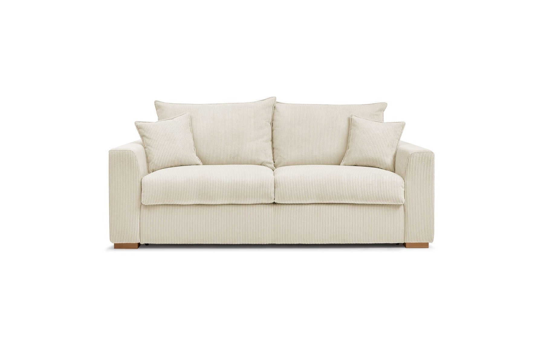 Augustin - Canapé Droit Convertible Ouverture Express - Velours Côtelé - 160X200