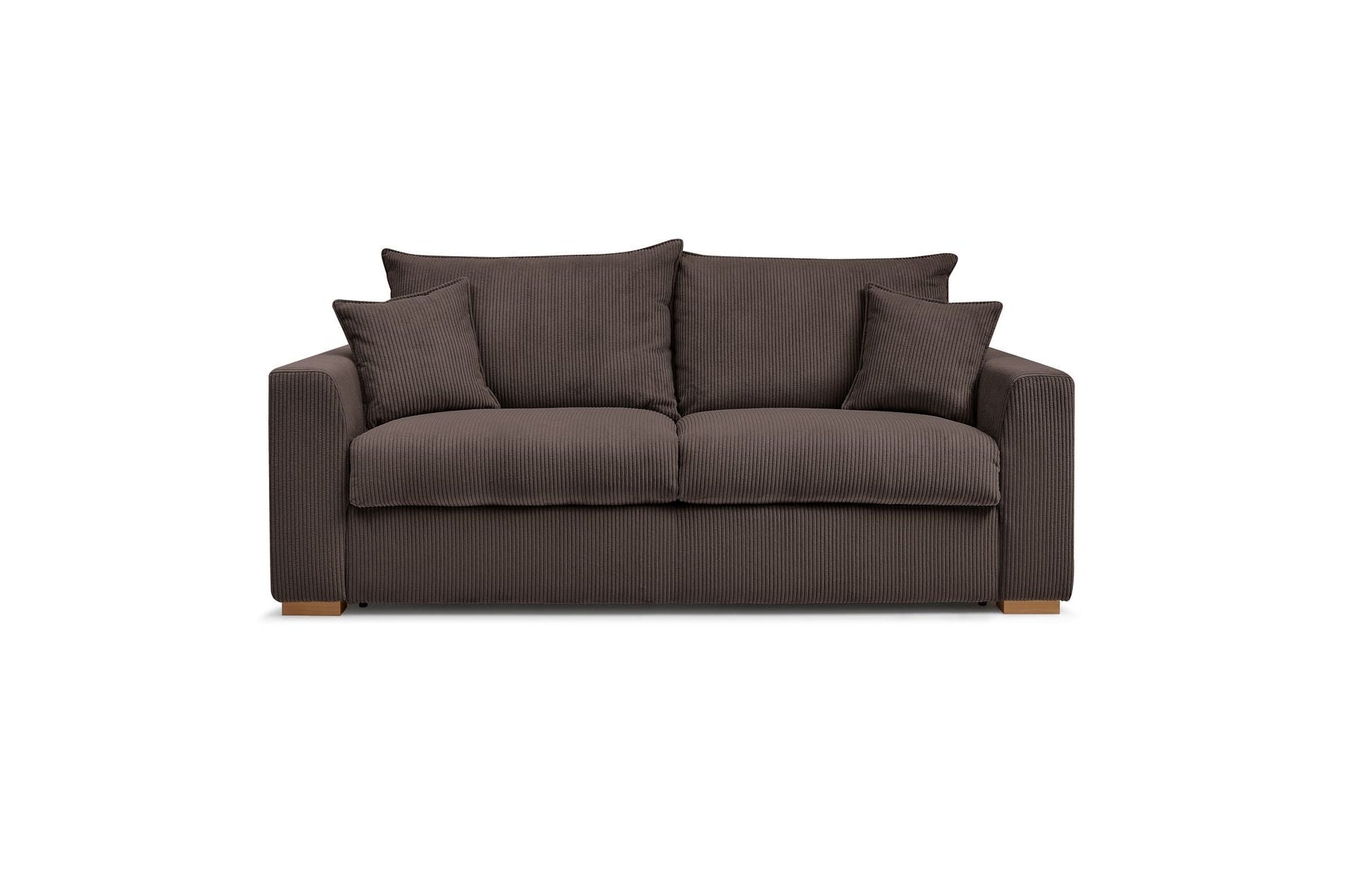 Augustin - Canapé Droit Convertible Ouverture Express - Velours Côtelé - 160X200