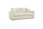 Augustin - Canapé Droit Convertible Ouverture Express - Velours Côtelé - 140X200