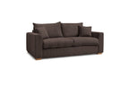Augustin - Canapé Droit Convertible Ouverture Express - Velours Côtelé - 160X200