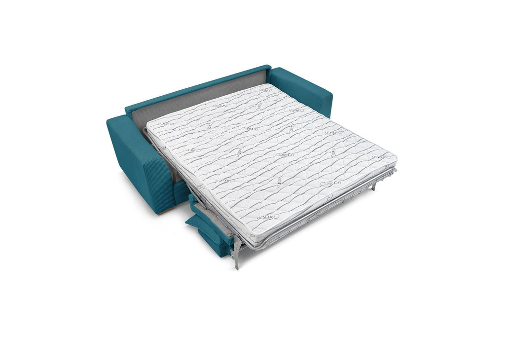 Augustin - Canapé Droit Convertible Ouverture Express - Velours Côtelé - 140X200
