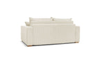 Augustin - Canapé Droit Convertible Ouverture Express - Velours Côtelé - 140X200