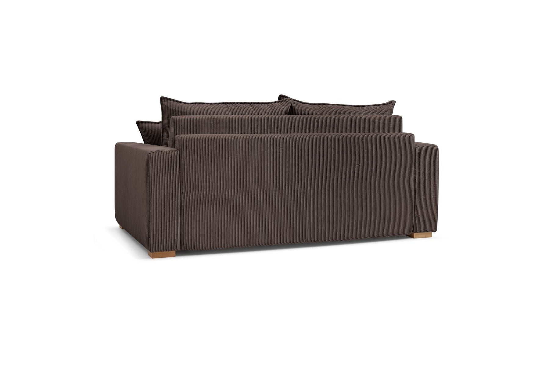 Augustin - Canapé Droit Convertible Ouverture Express - Velours Côtelé - 160X200