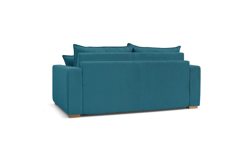 Augustin - Canapé Droit Convertible Ouverture Express - Velours Côtelé - 140X200