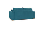 Augustin - Canapé Droit Convertible Ouverture Express - Velours Côtelé - 160X200