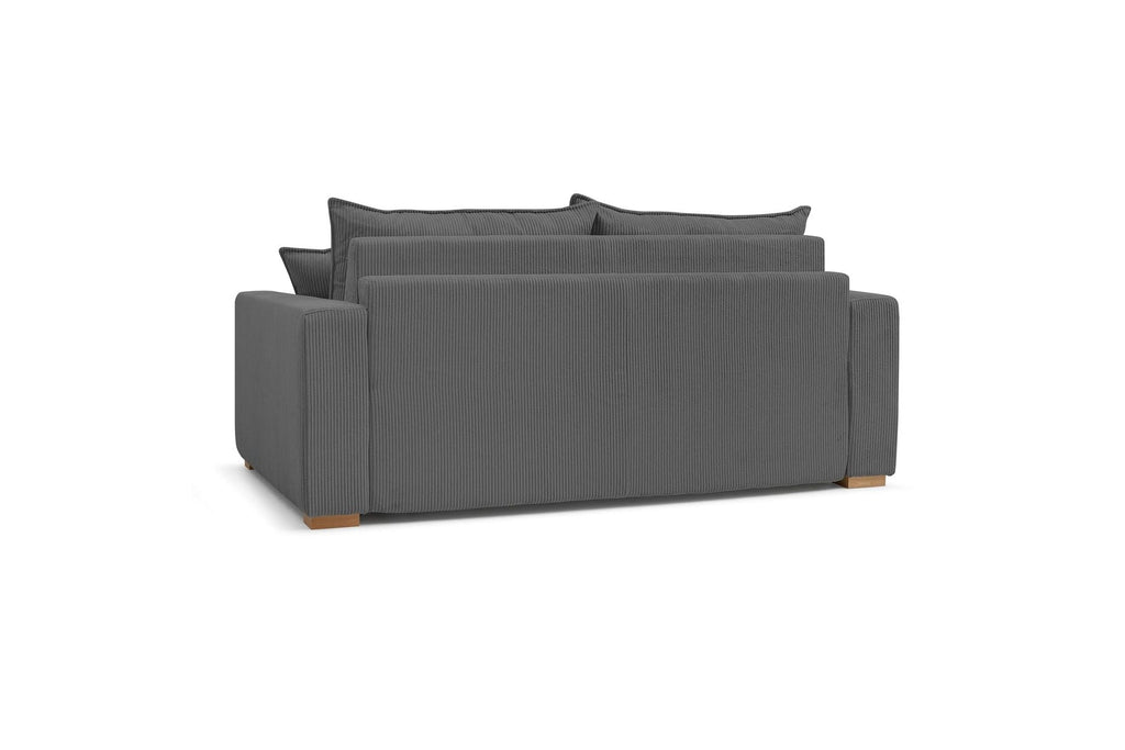 Augustin - Canapé Droit Convertible Ouverture Express - Velours Côtelé - 160X200