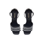 Aurnia Black Platform Ankle Sandal