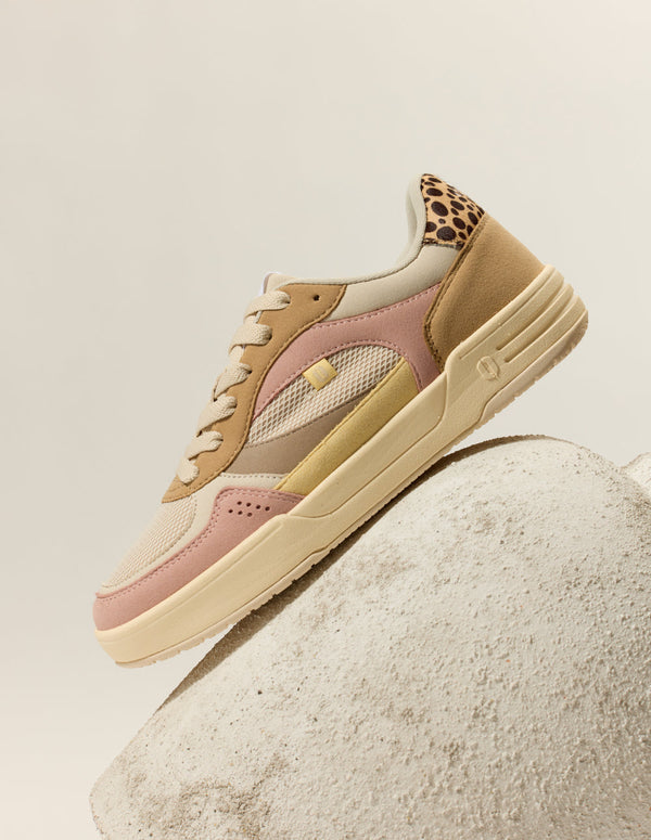 Baskets Basses Axelle - Rose Clair Écru - Femme