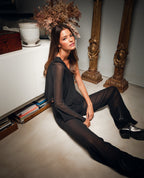 Blouse Meet us There - Noir