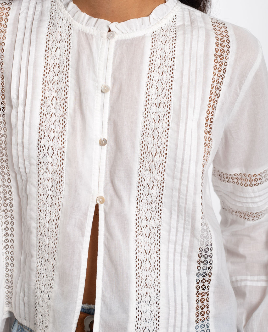 Blouse Chasing Moments - Blanc