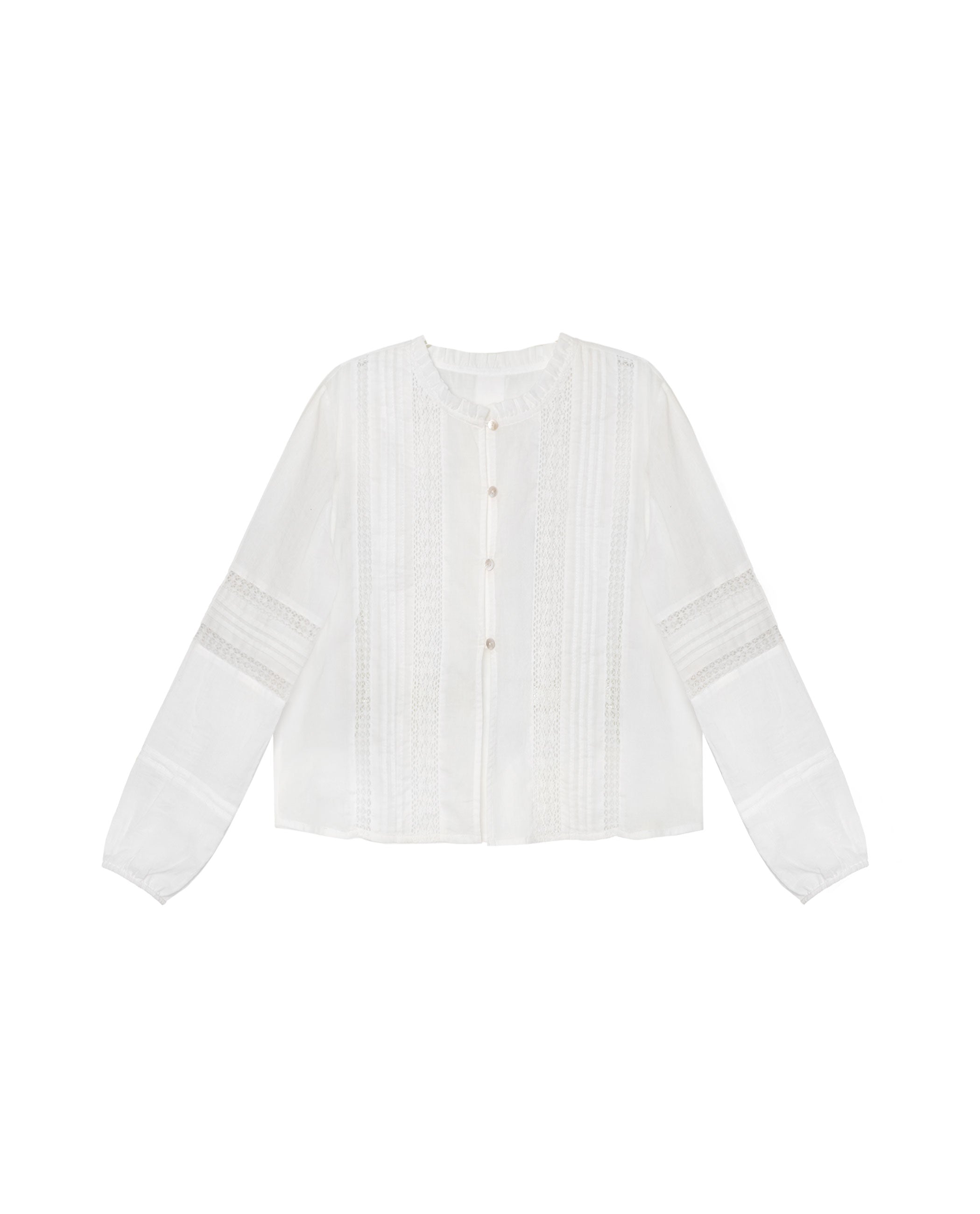 Blouse Chasing Moments - Blanc