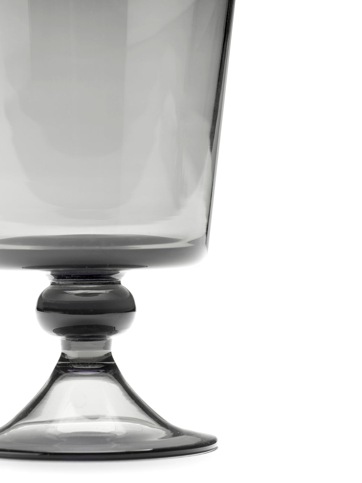 Lot De 4 Verres À Vin - Rouge Smoky Grey La Mère - By Marie Michielssen