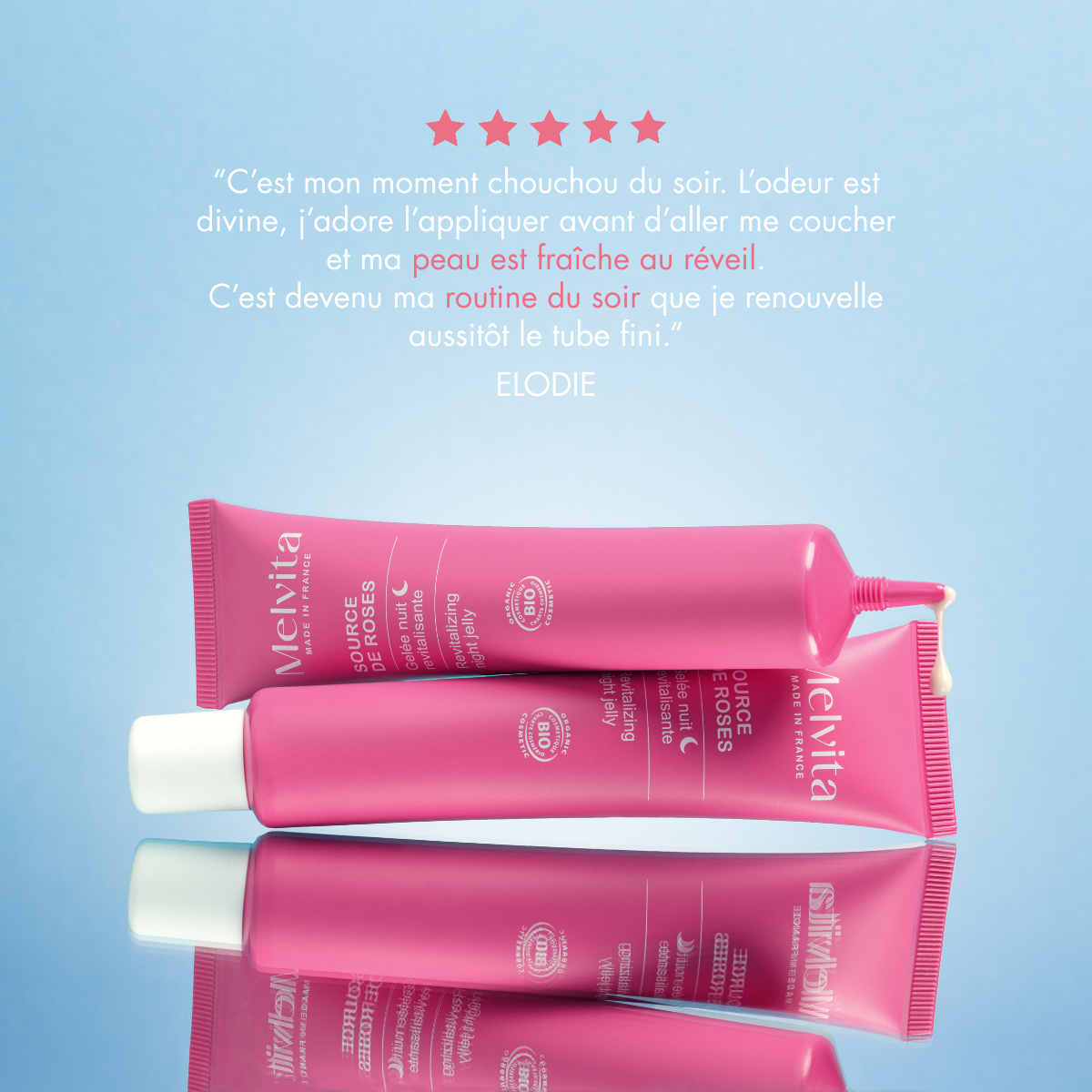 Gelée Nuit Revitalisante - Source De Roses - 40 Ml