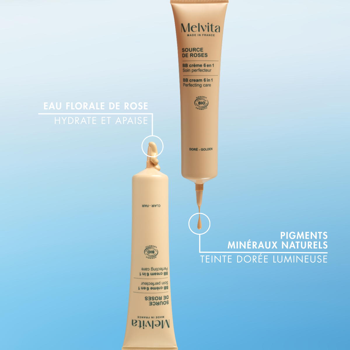 Bb Crème Claire Hydratante Et Protectrice - Source De Roses - 40 Ml