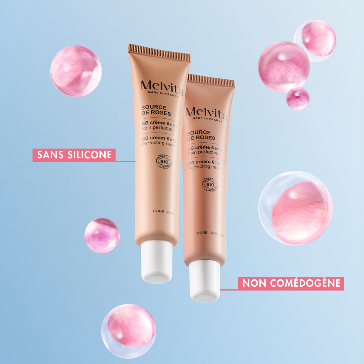 Bb Crème Claire Hydratante Et Protectrice - Source De Roses - 40 Ml