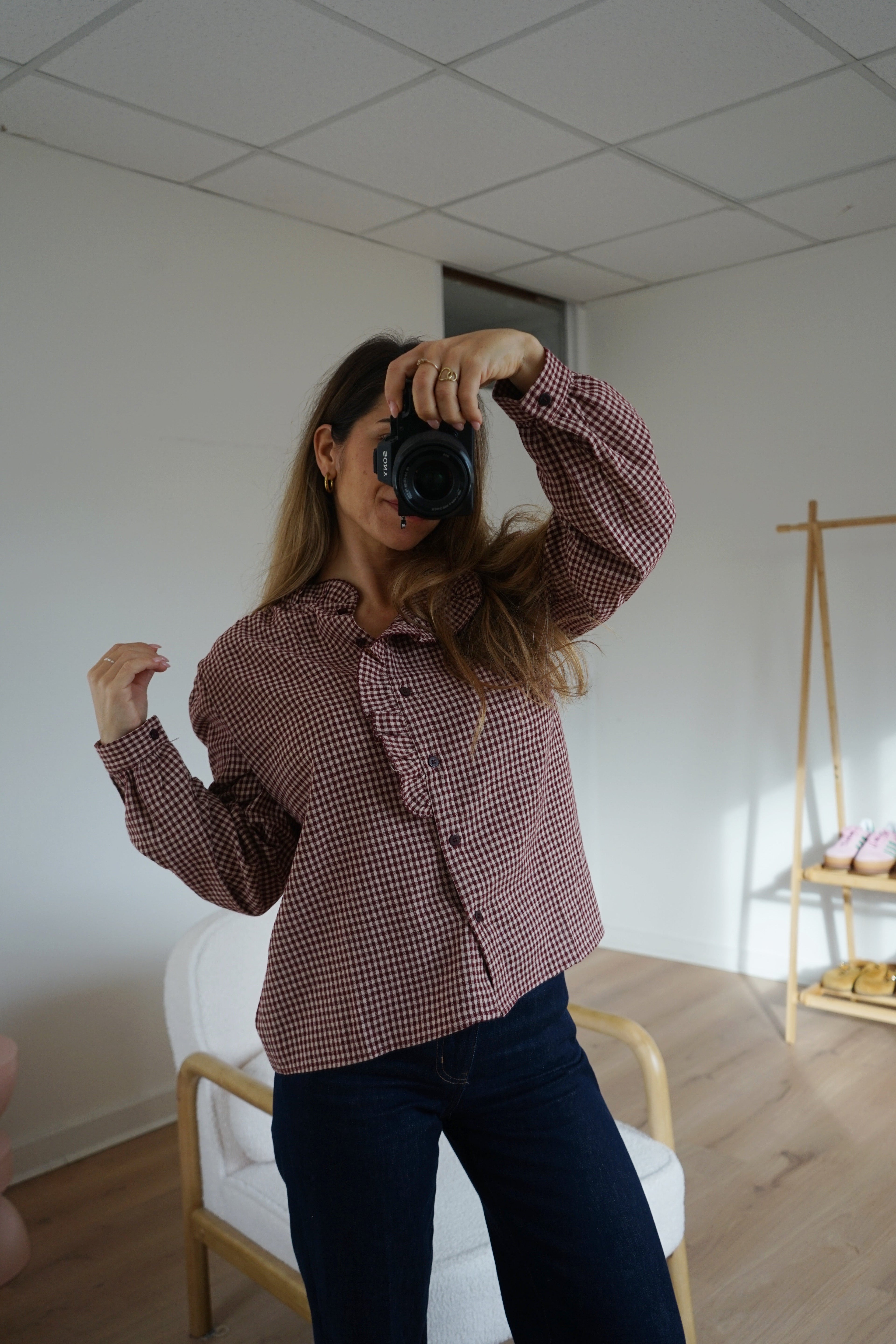 Blouse À Carreaux Margaux