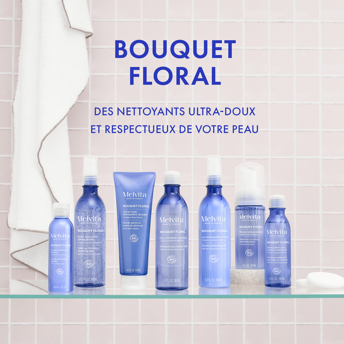 Mousse Nettoyante Visage Douce - Bouquet Floral - 50 Ml