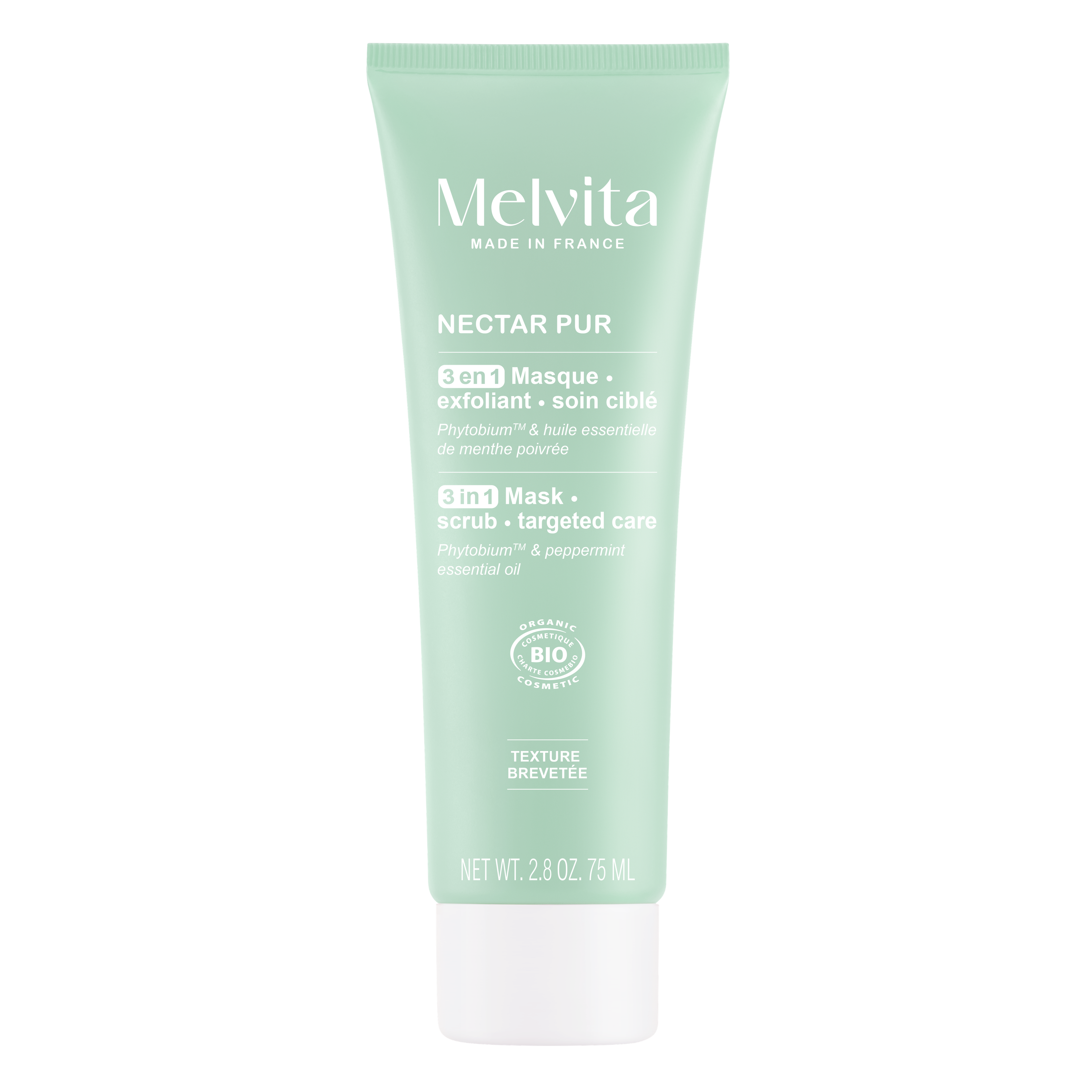 Masque Exfoliant 3 En 1 - Nectar Pur - 75 Ml