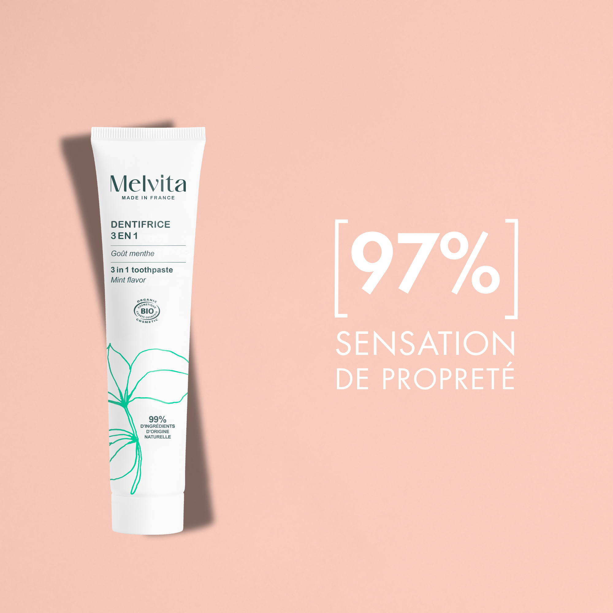 Dentifrice Haleine Pure Menthe - Les Essentiels - 75 Ml
