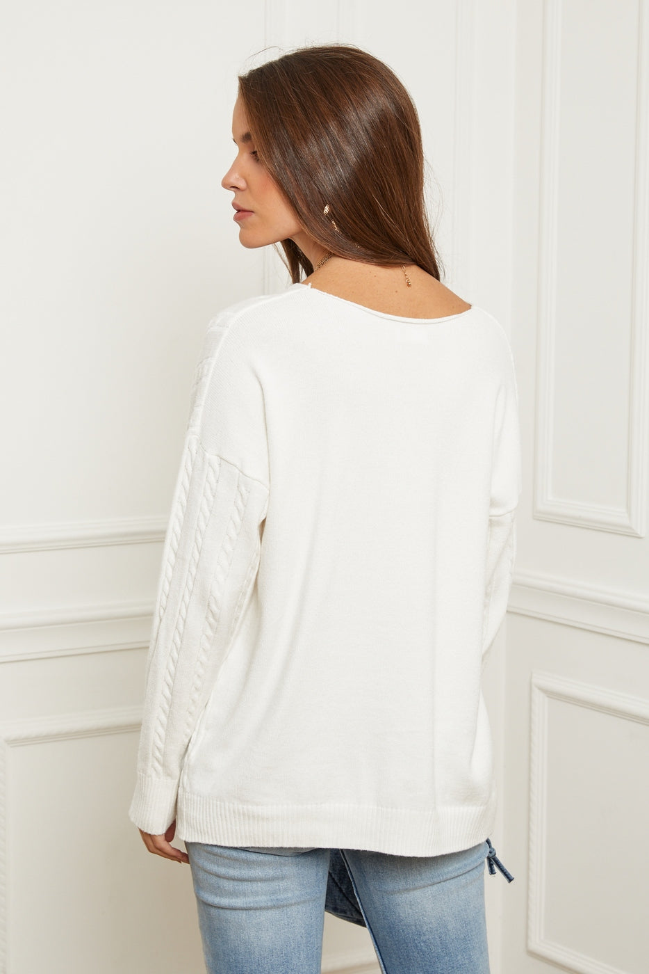 Pull B1452 - Blanc