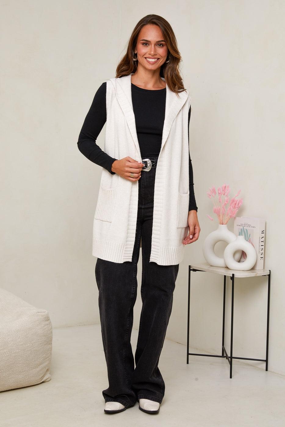 Gilet B1649 - Ecru