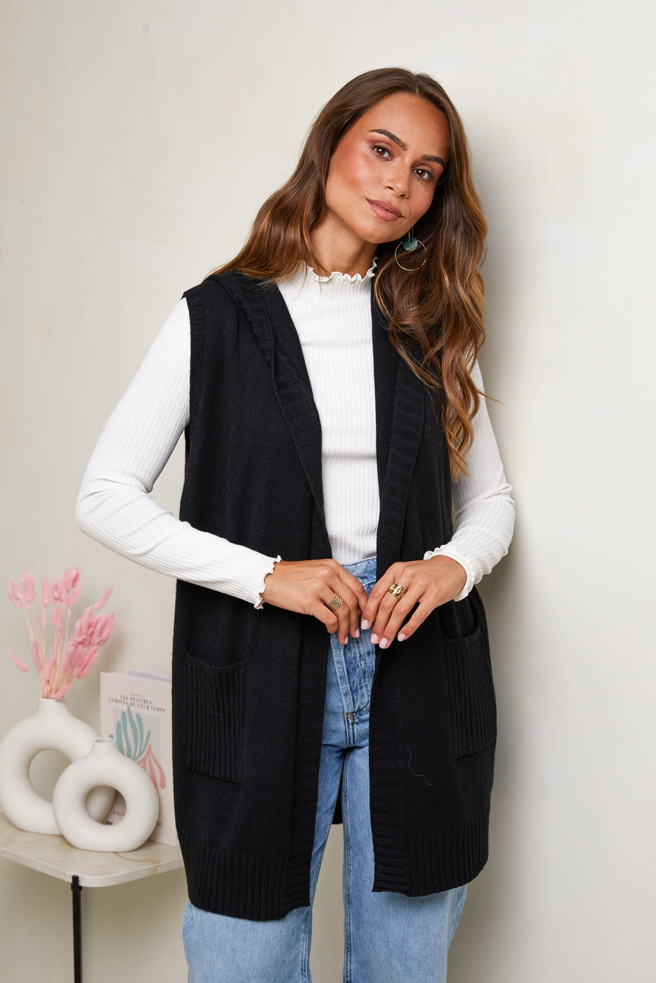 Gilet B1649 - Noir