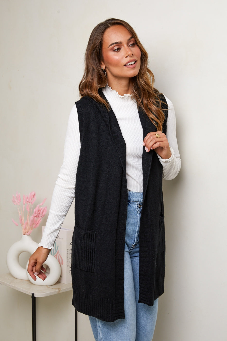 Gilet B1649 - Noir