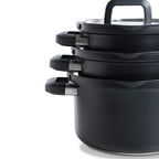Bk Flow Cool Acier Inoxydable Batterie De Cuisine 4Pcs Noir