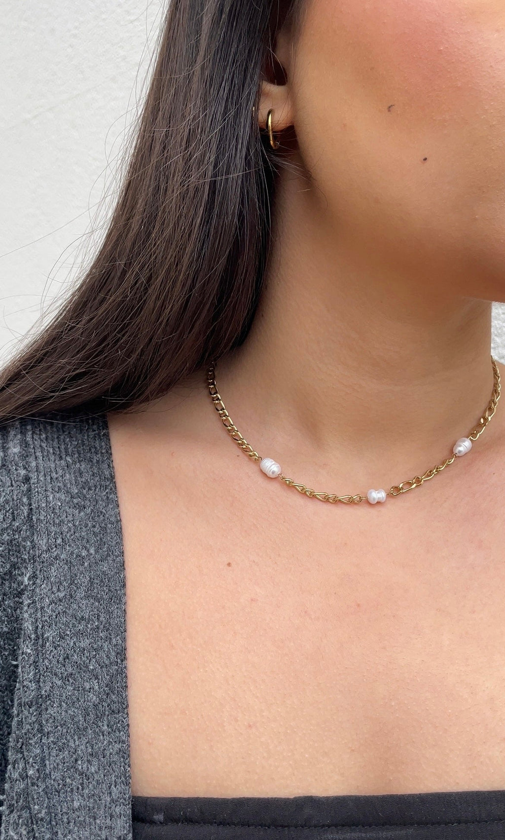 Collier Dangling Pearl