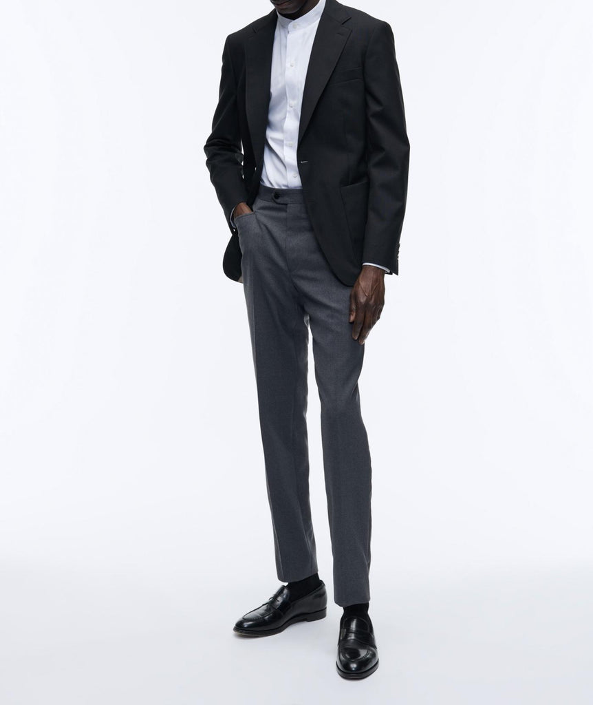 Fursac - Blazer En Toile De Laine Noire
