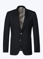 Fursac - Blazer En Toile De Laine Noire