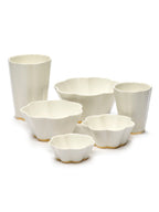 Lot De 4 Mugs L - Blanc - Or Desiree - By Roger Van Damme