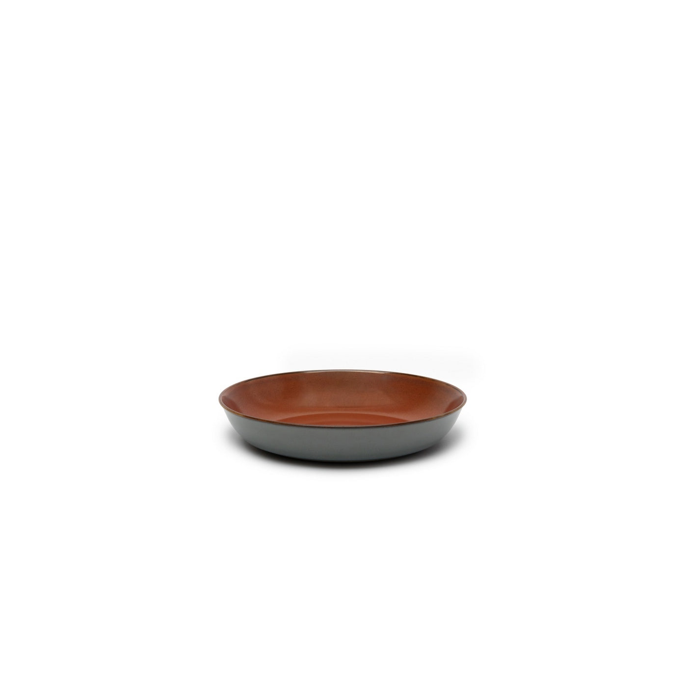Terres De Rêves - 4 Assiettes Creuses S - Smoky Blue/Rust - Anita Le Grelle