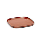 Terres De Rêves - Assiette Carrée L - Rust - Anita Le Grelle
