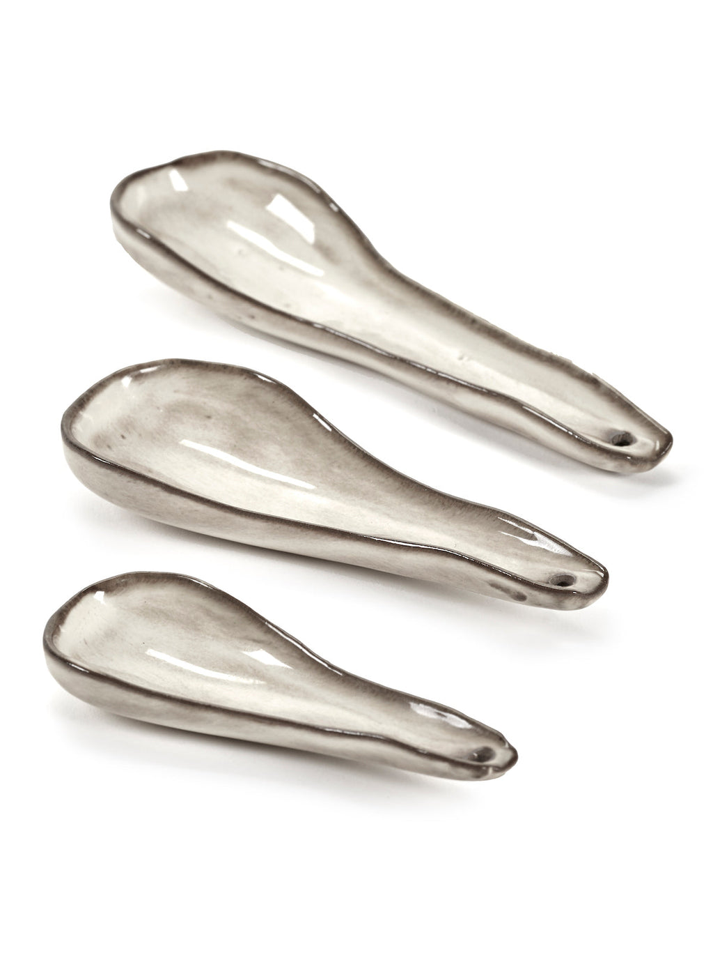 Lot De 6 Cuillères L Off White Mealx3 - By Merci