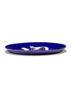 Plat De Service L - Bleu Foncé - Blanc Feast - By Ottolenghi