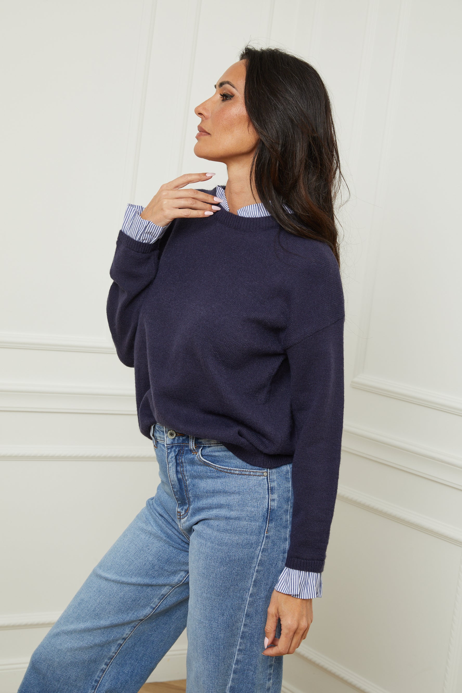 Pull Jeanne - Marine